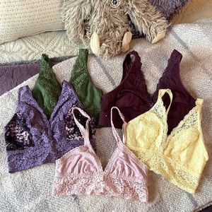 Soma Bralette Lot of 5 Bras Small Extra Small